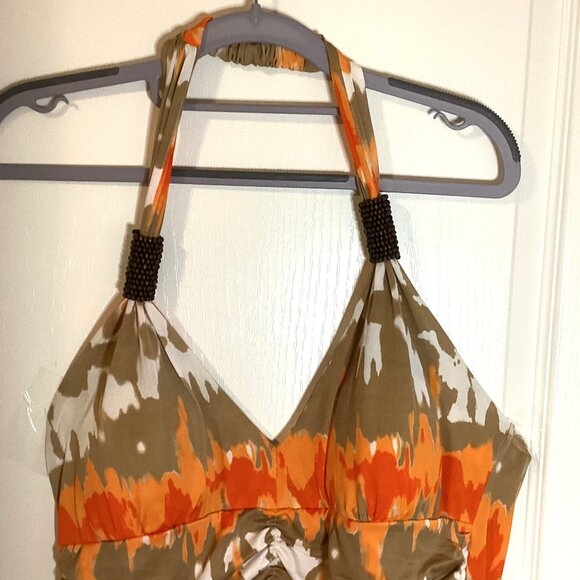 Christinalove Womens Halter Neck Summer Vacation Dress Stretchy Size XL Colorful - Picture 2 of 10